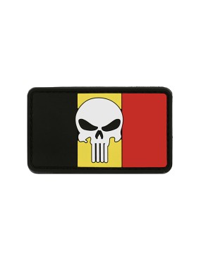 Patch 3D PVC - Skull Flag Belgique