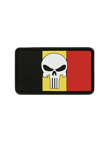 Patch 3D PVC - Skull Flag Belgique