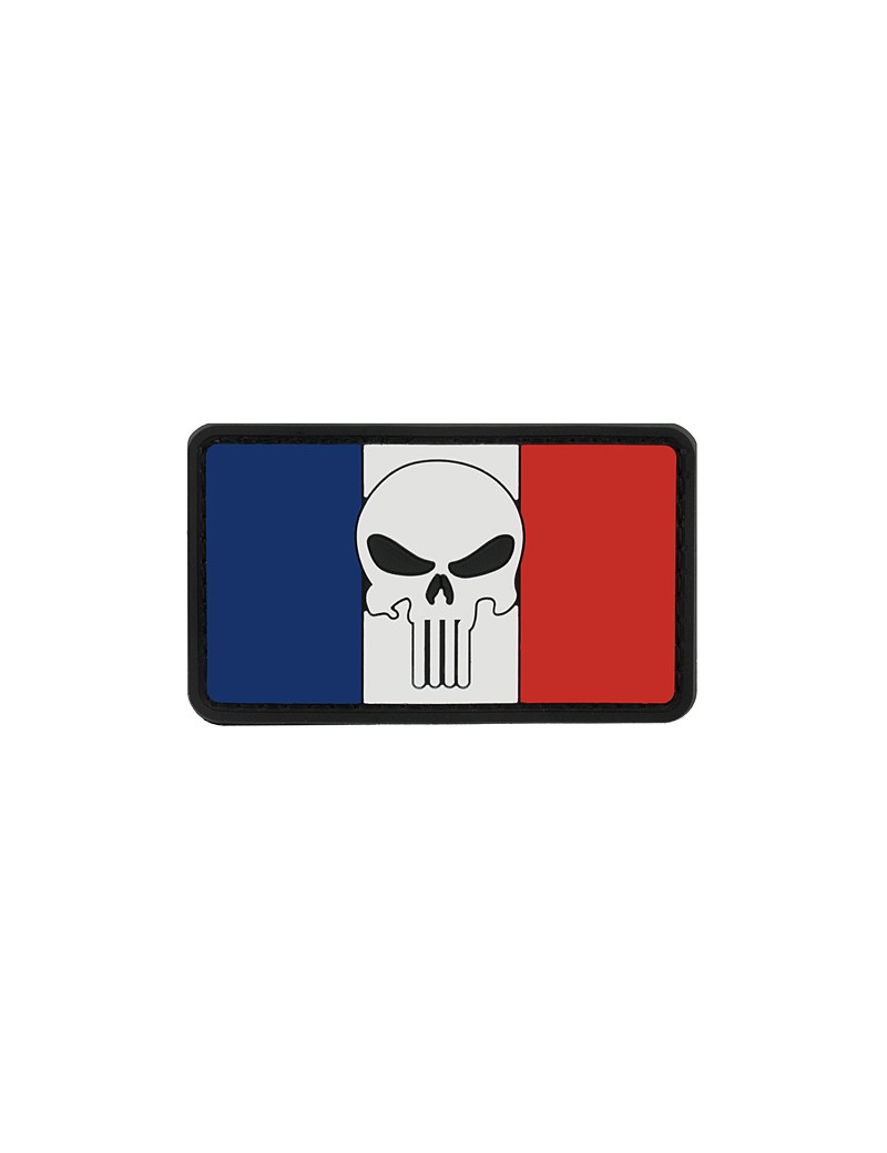Patch 3D PVC - Skull Flag France