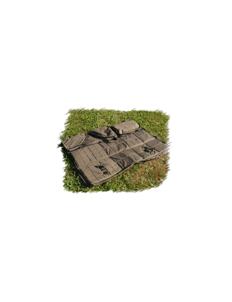 Tapis De Tir Rembourré Extra Large 200x75cm - Nylon 1000D Avec Rembourrage EPE - Roulable Avec Sangles MOLLE - Pour Chasse, Tir Longue Distance